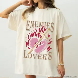 Enemies To Lovers Comfort Colors Shirt Book Tropes Shirt Literary Shirt Romantasy Fated Mates Bookstagram Booktok Merch Bookish Dark Romance vintage style Christmas Holiday Birthday Funny Mens T Shirt