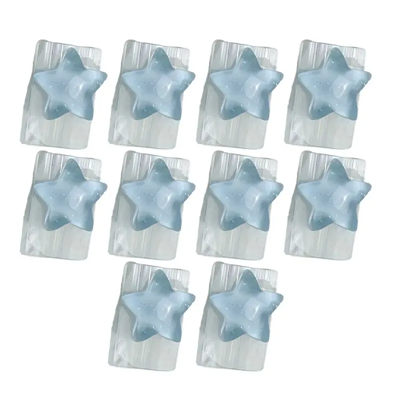10-Pack Data Cable Protection Sleeves, Star-Shaped Coiling Organizer, Transparent Tpu Guards, Phone Charger Accessories, Wire Management, Cable Holder