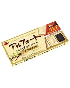 Bourbon Alfort Mini Chocolate Vanilla White - 55g