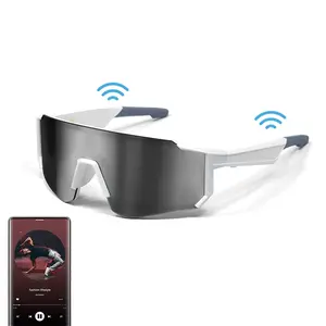 Rechargeable Wireless Wearable Smart Glasses with Microphone, Outdoor Sports Calling, Music Listening, Running, Cycling, Calling