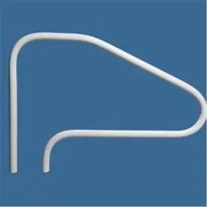 212 MAIN Saftron Return to Deck Hand and Grab Rail, 4-Bend Design, 48x32 in., Beige, High-Impact, Metal-Fully Reinforced Aquatic Fitness Equipment
