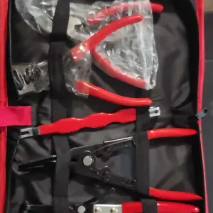 Combo Pack-Automotive repair pliers, automotive electrical disconnect pliers kits, high carbon steel connector splitters, hose clamps, automotive trim clip removal pliers, plug release tools, and wire terminal removal tools.