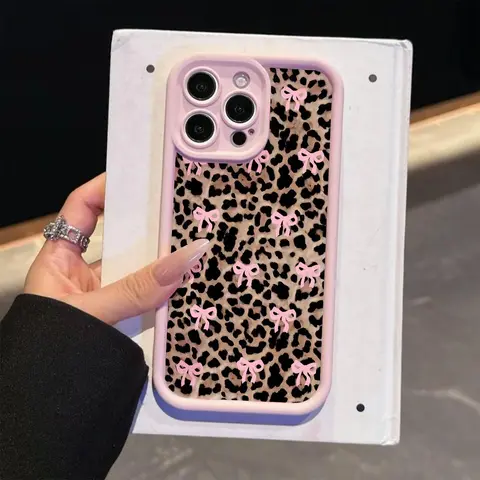 Fashion Bow Pattern Phone Case, Cute Phone Protective Cover, Shockproof Phone Cover, Phone Protector Cover, Phone Accessory TPU Shell Compatible with Smartphone iPhone 11 12 13 14 15 16 Pro Max Protective Cellphone Casing