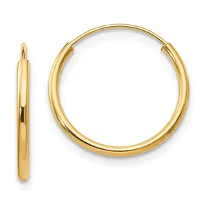 14k Madi K Endless Hoop Earrings (0.34 grams)