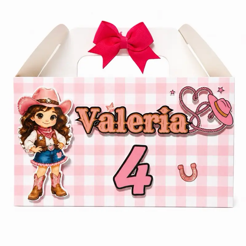 Personalized Birthday Party Favor Box – Custom Name & Age