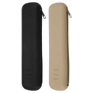 CHEIBEAR 2pcs Silicone Makeup Brush Holder, Travel Essentials Makeup Brush Organizer, Makeup Brush Travel Bag Cosmetic Case, Portable Travel Makeup Brushes Case