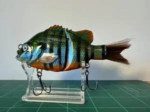 Deep Hook Customes 5" Blueglii Glide bait  (one of a kind )