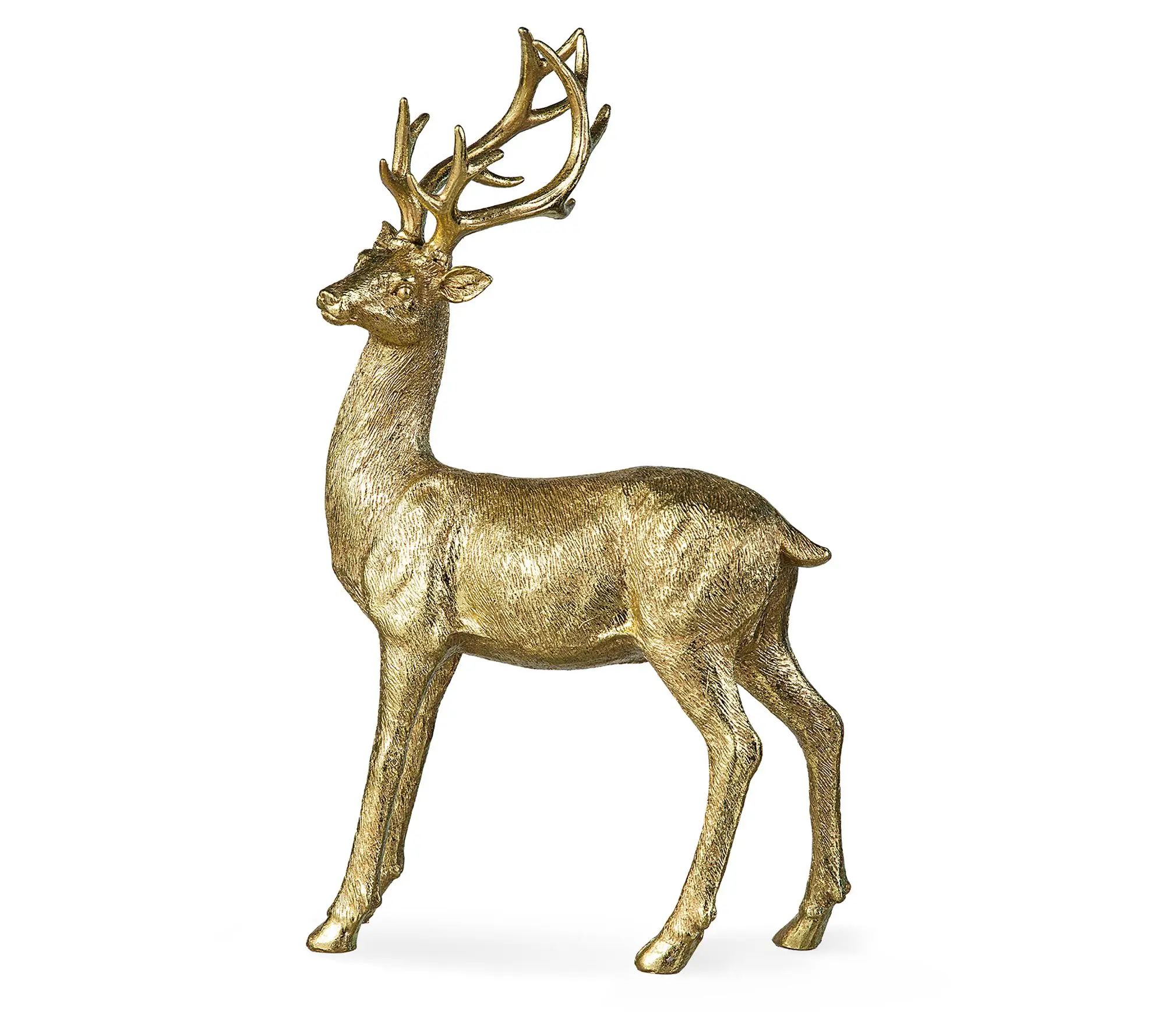 Glitzhome 16'' Resin Christmas Reindeer Table Decor