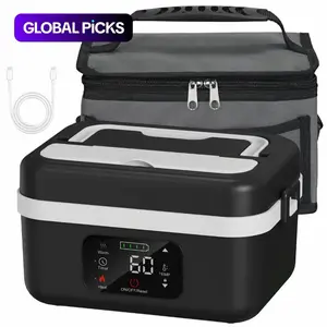 Wireless Electric Insulated Lunch Box with 8000mAh Battery & 60W Heating