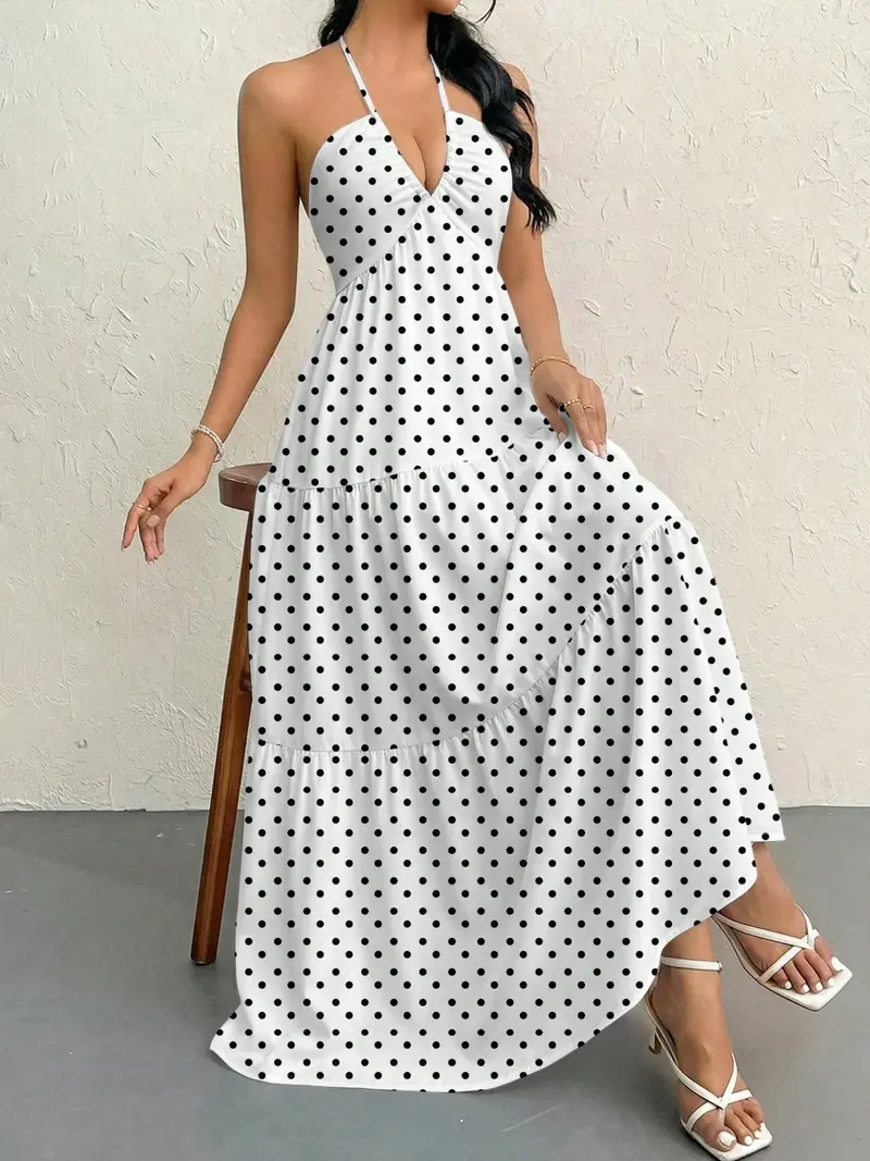 more to come black and white polka dot dress - TikTok Shop