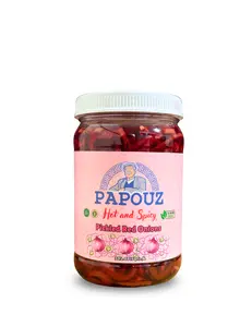 Papouz Pickled Onions Hot and Spicy 32fl oz.