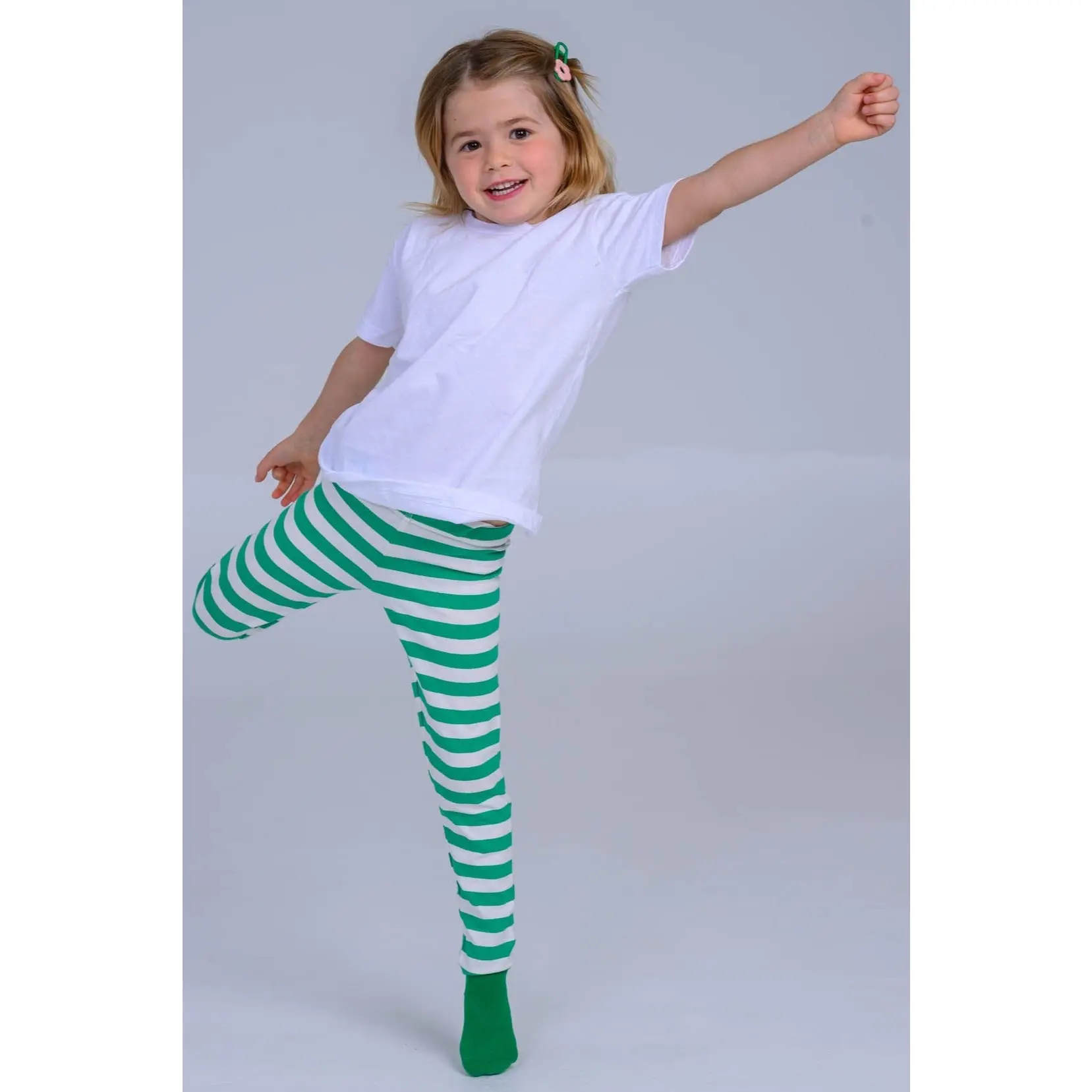 Leggings Stripes - Blarney Green