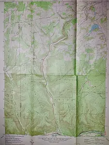 Map Of Sabinsville, Pennsylvania US Geological Survey 1969 | FREE Shipping