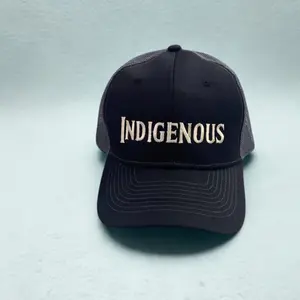 Indigenous Trucker Hat Embroidered, Adjustable Baseball Cap, Streetwear Style, Full Colors, For Men, For Women