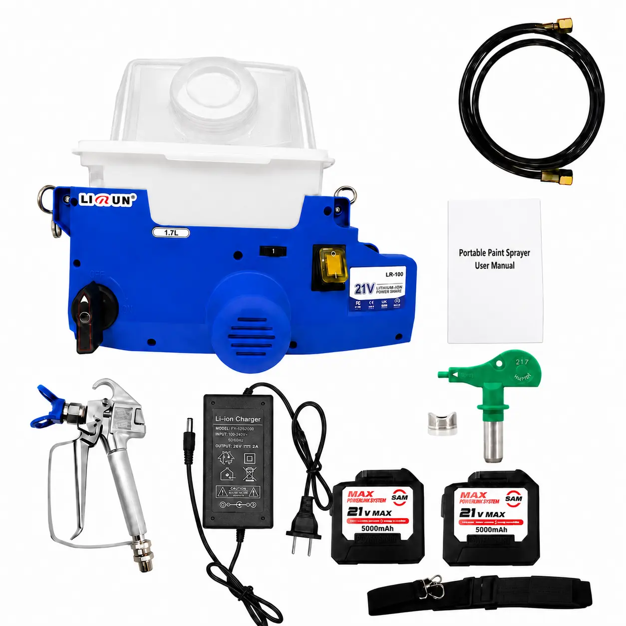 【Summerfinds】Cordless Airless Paint Sprayer, 800W Brushless Motor 2600PSI Backpack Form, 2x 6000mAh Lithium-Ion Batteries, Easy for DIY Users Smooth Finish Ideal for Walls Home Painting Projects