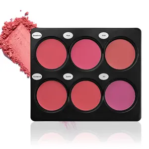 Multicolor Matte Blush Powder Palette, Cheeks Face Nature Finish Waterproof Face Makeup, Cosmetics Products
