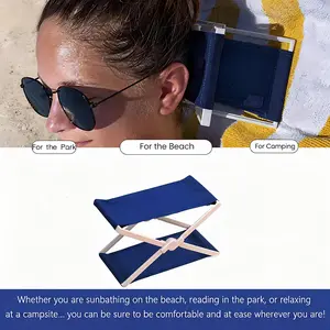 Foldable Beach Pillow, Portable Outdoor Headrest, Camping Folding Cushion, Lightweight Durable Easy Clean, Ideal for Hiking & Travel, Camping Accessories