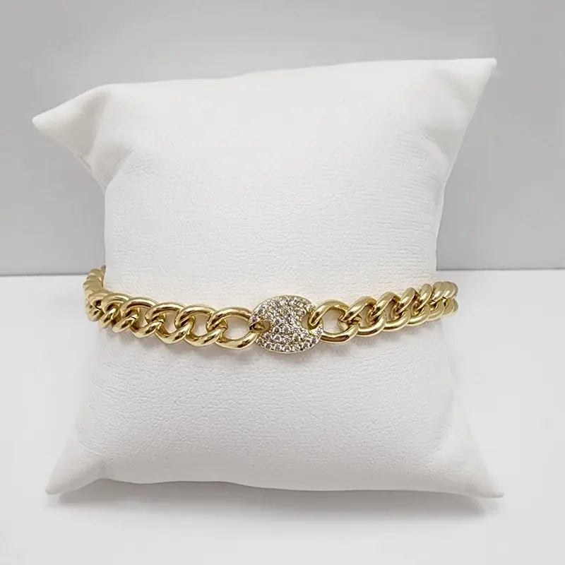 14K Gold Laminated bracelet 8” inch length