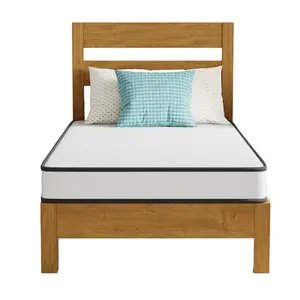 FDW 6/8/10/12 Inch Hybrid Mattress with Innerspring and Foam/Fiberglass Free/Medium Firm Spring Mattress/Mattress in a Box/CertiPUR-US Certified/Cool Sleep Pressure Relief