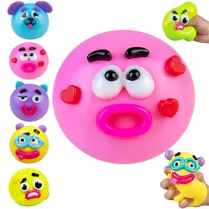Smushers Dog Face Swap Squishy Toy, End of School Year Teacher Rewards, Slow Rise Sensory Fidget Stress Ball for Kids Adults Classroom Prizes