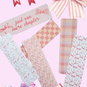 Coquette Bow Book Mark Set - Assorted Patterned Ties for Book Organization with Decorative Bows decorative bookmark bookish bundle