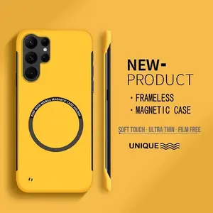 Ultra Thin Hard PC Magnetic Frameless Phone Case For Magsafe Samsung Galaxy S25 S24 S23 S22 S21 S20 FE Plus Ultra PC Matte Cover