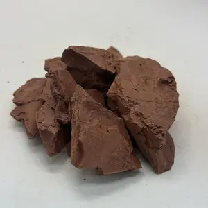 Edible Narat Red Kaolin Clay Chunks – From a Natural Cosmetic Grade Lump, Zero-Additive, Hard-Brittle & Slightly Sticky When Dampened – 200g (7oz)