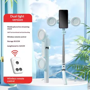 Extendable Selfie Stick Tripod with Bluetooth Remote 3 in 1 Adjustable Aluminum Alloy Phone Stand for iPhone Android Smartphone Travel Vlog Photography TikTok YouTube Content Creators