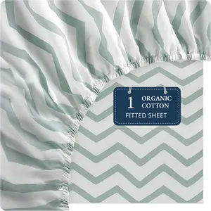 Organic Cotton Fitted Sheet ️| Super Soft & Breathable Queen Size