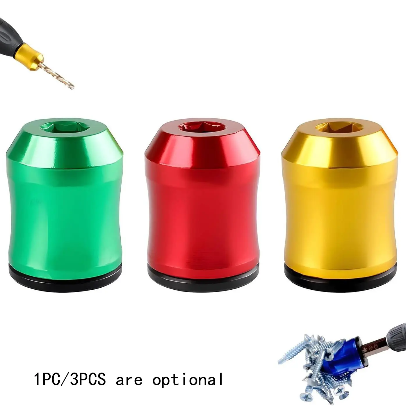Strong Magnetic Screw Holder Ring, 2026 New Screwdriver Head Magnetic Ring Bit, Universal Magnetic Screw Holder for Drill, Anti-Slip Screwdriver Holder for Power Tools, Mechanics & Carpenters