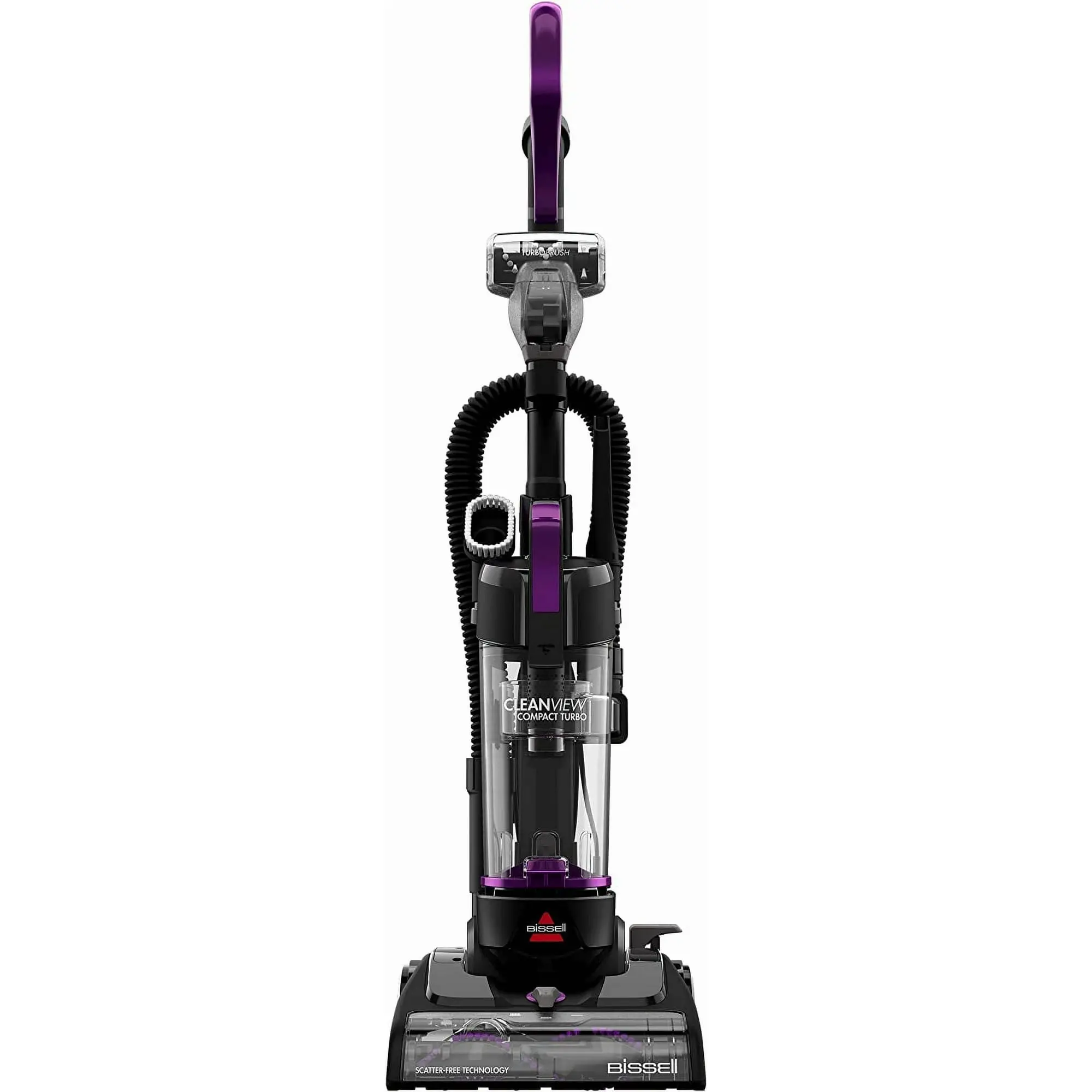 BISSELL CleanView Compact Turbo Bagless, Corded, Compact Vacuum, Lightweight, Scatter-Free Technology, Extension Wand, Model 3437