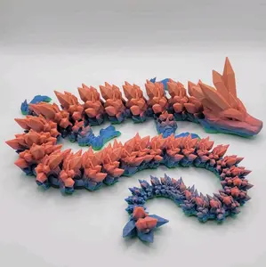 24in Jumbo Articulating Crystal Dragon