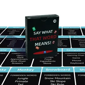 2pcs*50 Pcs Prank Party Card Game Set, Family Fun Game, Fun Team Building Icebreaker Interactive Props, Casual Tabletop Games for Friends Gathering