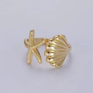 Ariel Shell Star Ring