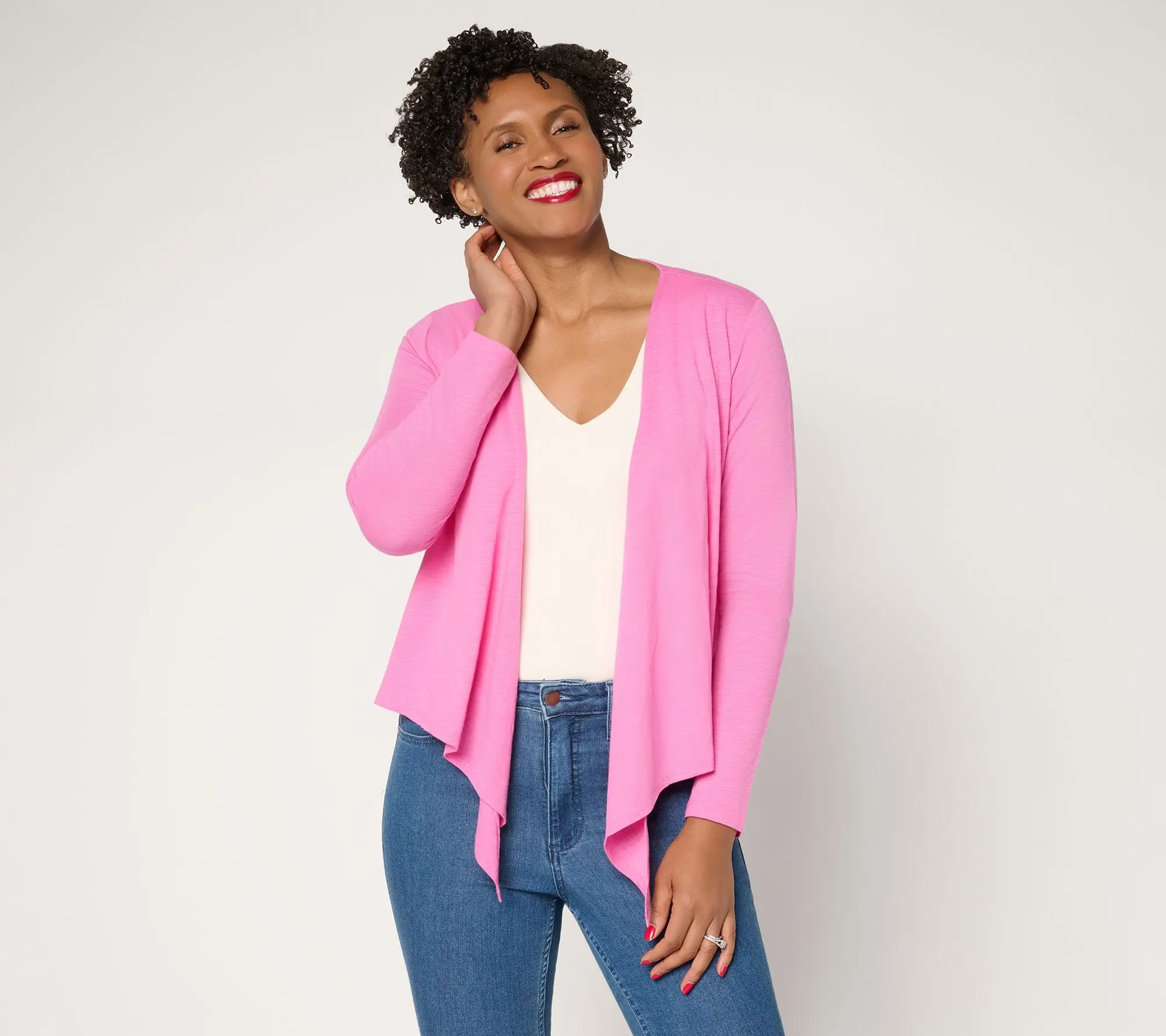 Belle by Kim Gravel Slub Knit Seas the Look Shrug