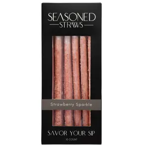 Strawberrry Sparkle Seasoned Straws Drink Accessory