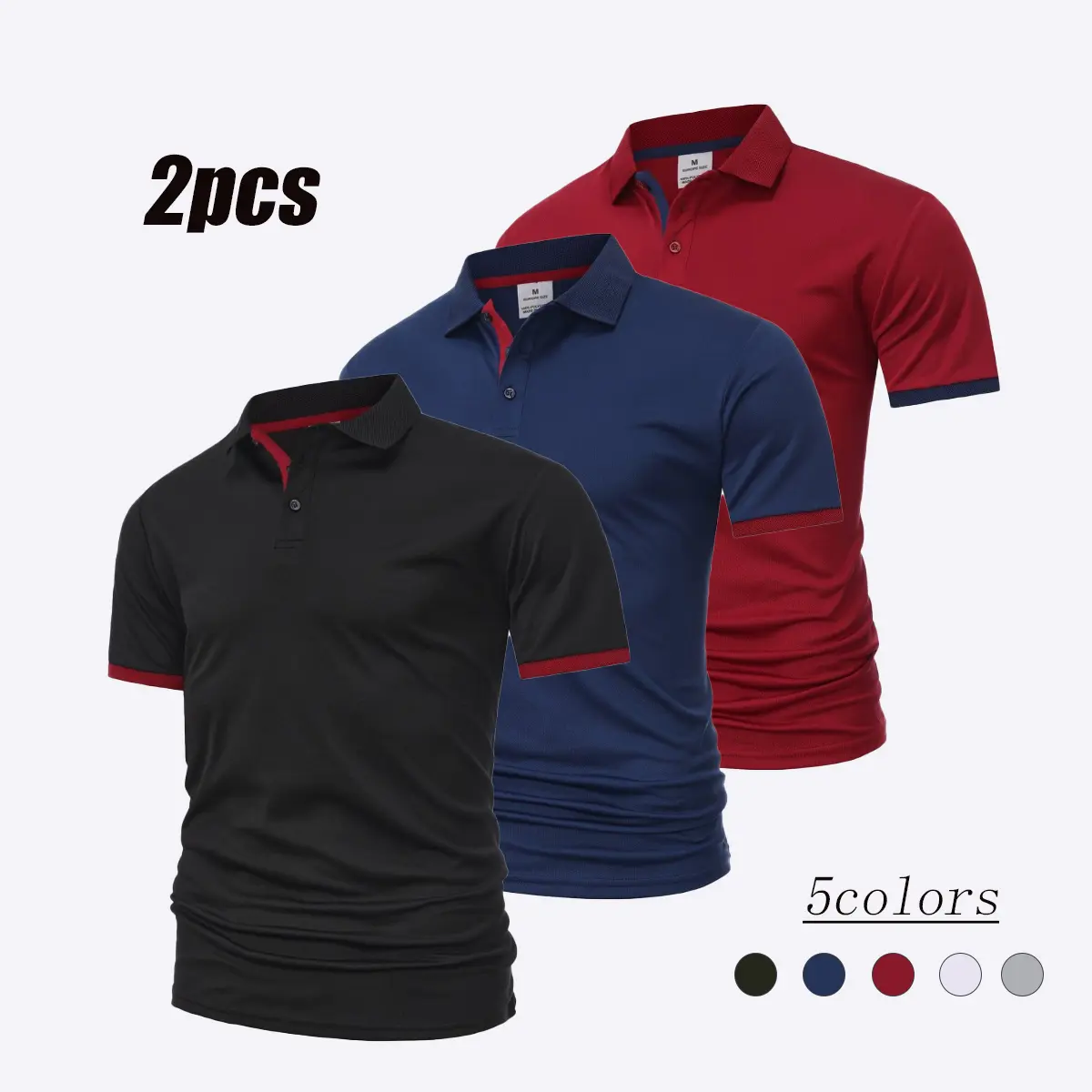 Men Shirt Short Sleeve Polo Shirto Clothing Summer Streetwear Casual Fashion Men tops Menswear Plain Shortsleeve