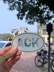 Nantucket Massachusetts Sticker Bundle: Waterproof/Dishwasher Safe