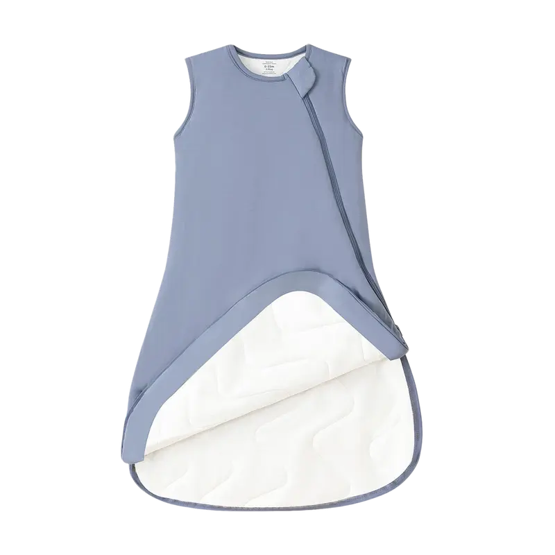 PurComfy Supersoft Bamboo Unisex Toddler Sleep Sacks - 0.5/1.0/2.5 TOG Premium Bamboo Viscose Wearable Blanket, 2-Way Zipper Technology, Plain, 100% Polyester Wadding Cooling Wrap for 0-15 Months Newborns
