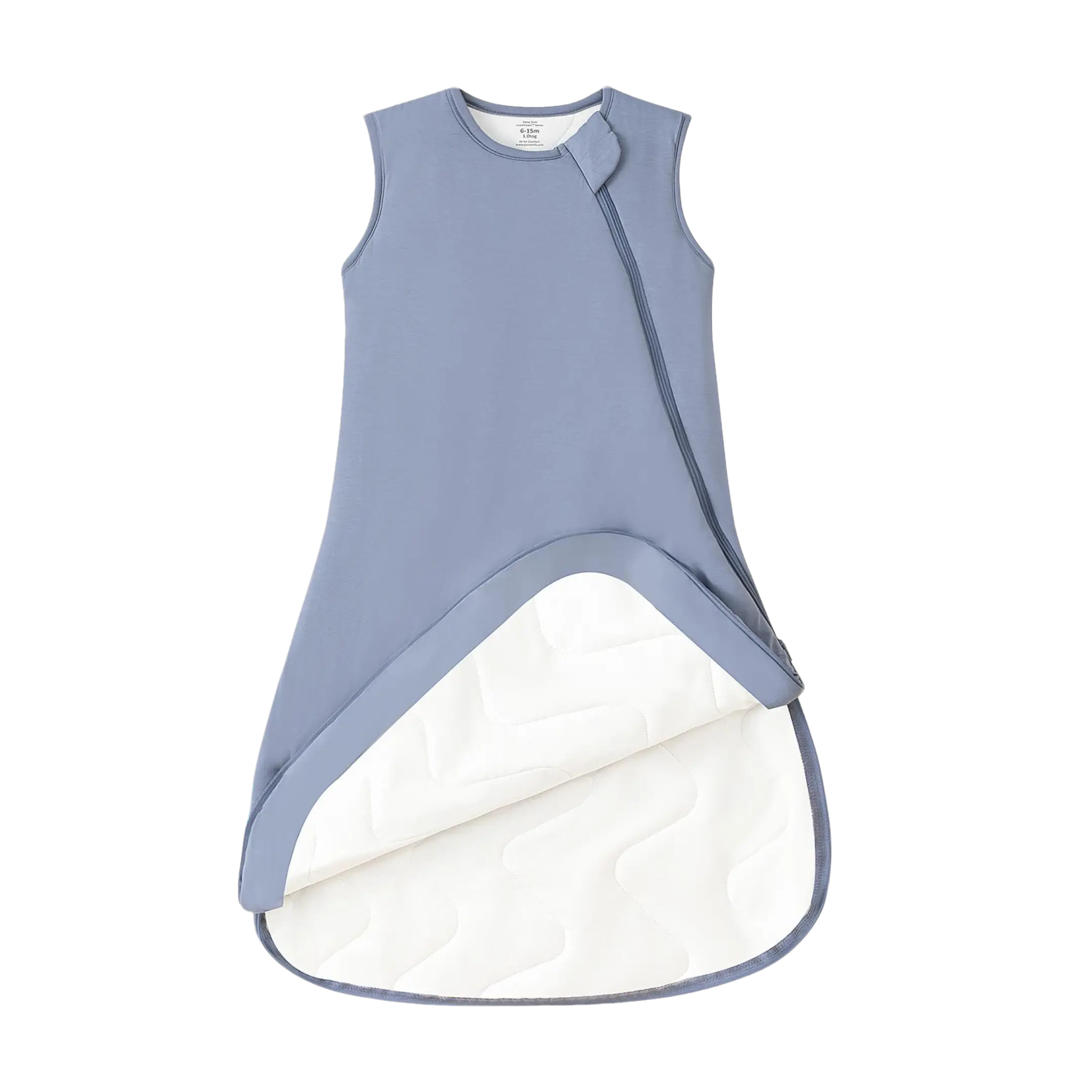 PurComfy Supersoft Bamboo Baby Sleep Sack 0.5/1.0/2.5 TOG, Premium Bamboo Viscose 2-Way Zipper Sleeping Bag,Cooling Sleepwear for 0-15 Months, Cozy Ne