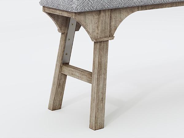 Upholstered Bench, Solid Wood & Nailhead Trim, Home Finds, Room Decor, Cozy Vibe, Versatile Seating for Family & Guests, Rustic Farmhouse Style, Entryway Dining Room Bedroom, Breathable & 300LBS Sturdy