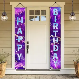 Kpop-Themed Couplets Set, Birthday Decorations & Celebration Banner, Perfect for Kpop Fans' Party Supplies, Festive Home Decoration, Party Decorations Banners