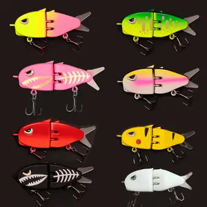 2026 New 8Pcs Mini Glide Bait for Bass Fishing Slow Sinking Fishing Lure Freshwater Saltwater Multi Jointed Swimbait Wobbler for Amazing Fishing Gear Gifts for Family