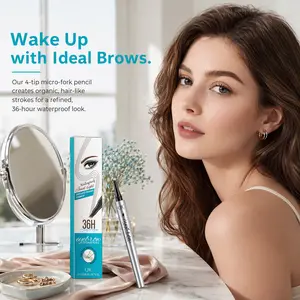 0.01mm Precise Shaping | Ultra Slim Eyebrow Pencil | Smudge-Free Longwear Waterproof Makeup