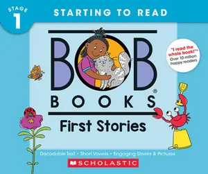 Bob Books - First Stories Hardcover Collection of 12 Stories Decodable Phonics Stories, Ages 4 and Up, Kindergarten (Stage 1: Starting to Read) -- Lynn Maslen Kertell, Hardcover