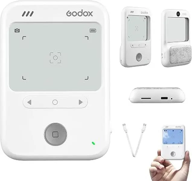 Godox C100 Transparent Viewfinder Camera, 65g Ultra Light, Blind Shooting, Screenless Pocket Camera, 4 Aspect Ratios, Built-in Light Meter, OTG Transfer