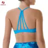 AUROLA Seamless Mercury Workout Sports Bras for Women ,Athletic Removable Padded Backless Strappy Minimal Top
