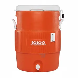 Igloo 10 Gallon Beverage Cooler Orange – High-Capacity Insulated Water Dispenser