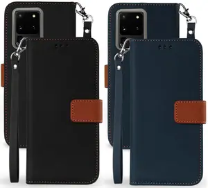 Case for Galaxy S20 Ultra, New Infolio Wallet Credit Card Slot ID Cover, View Stand [with Magnetic Closure, Wrist Strap Lanyard] for Samsung Galaxy S20 Ultra