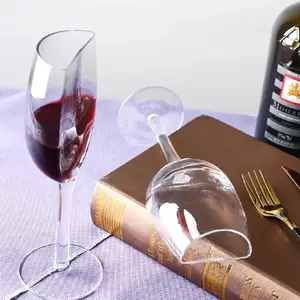 Creative Half Wine Glass, Long Handle Portable Crystal Drinkware, Champagne Wine Cup, Ideal for Parties, Anniversaries, Weddings, Birthdays